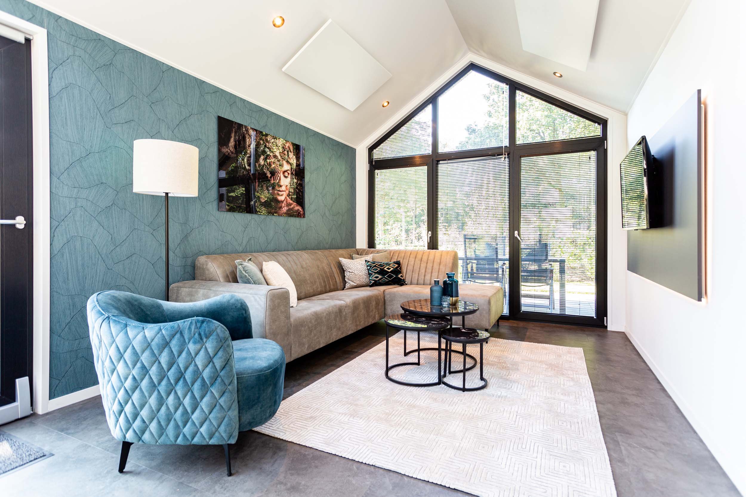 Residence Lage Vuursche - Lodge Royal Eco 4 persons - Interior - Living room - 1